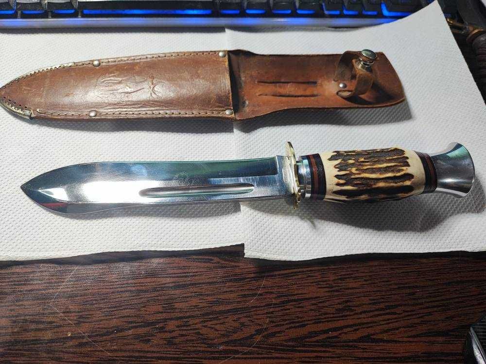 Cutit vintage de vanatoare german Rostfrei
