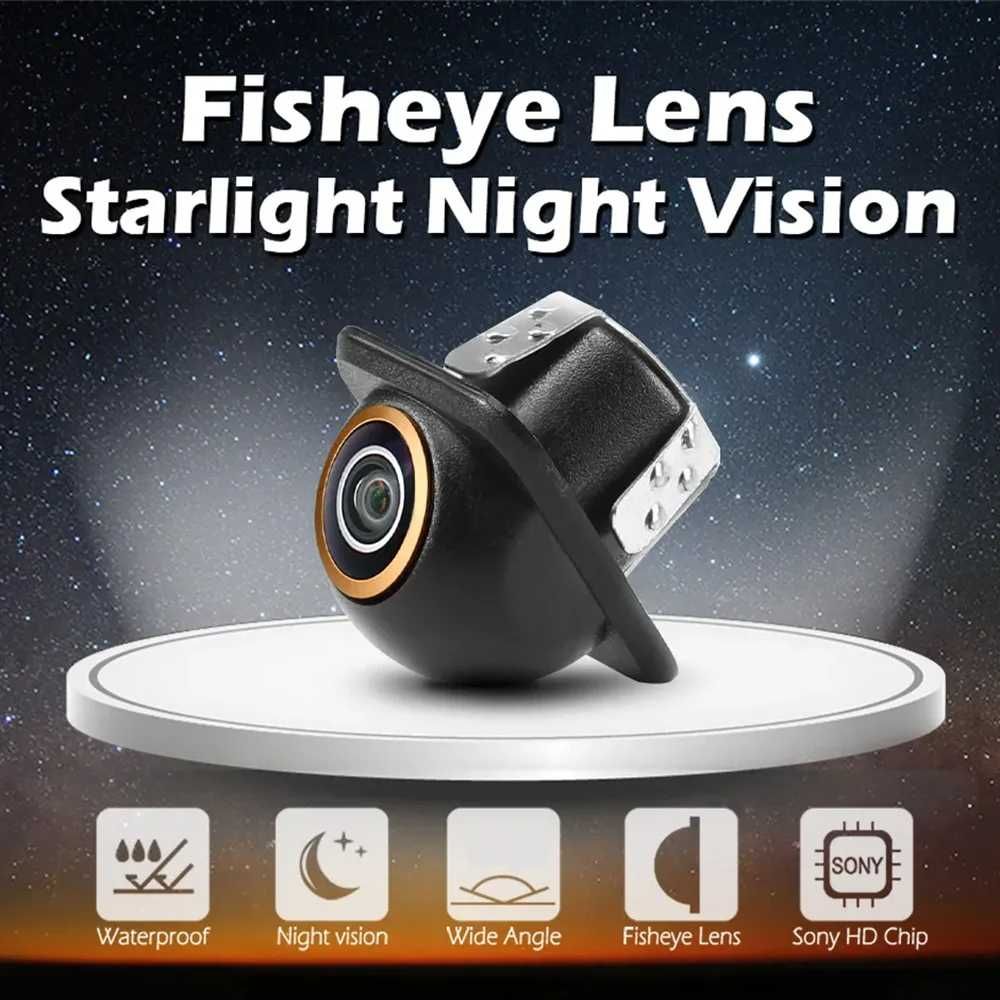 Mini Camera Marsarier HD 170° grade Golden Fisheye Universala AHD/CVBS