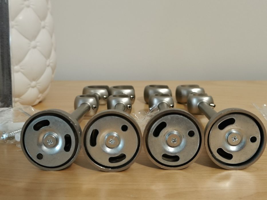 Console duble metalice nichel satinat 25/16 (set 2 buc) - 3 seturi