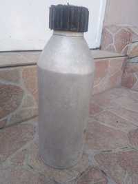 Bidon recipient termos vechi pentru apa din aluminiu