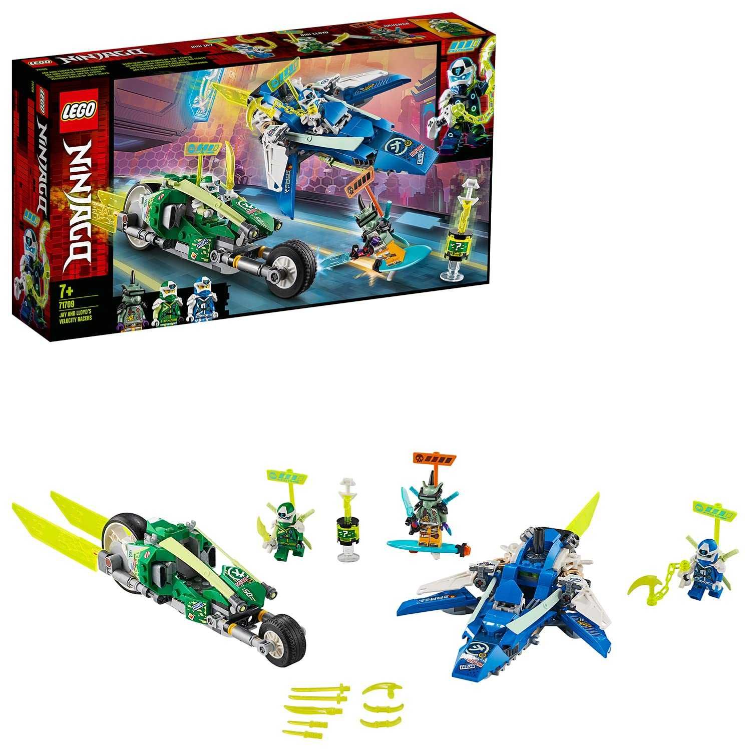 LEGO Ninjago Състезателните коли на Jay и Lloyd 71709