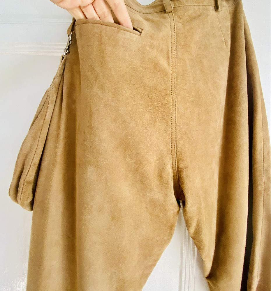 Pantaloni din piele de capra 38