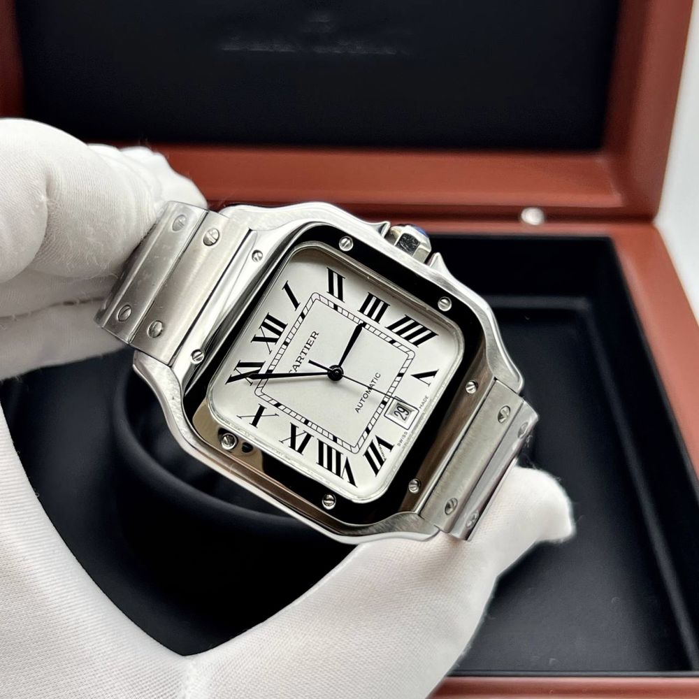 Cartier Santos 100XL Silver Automatic