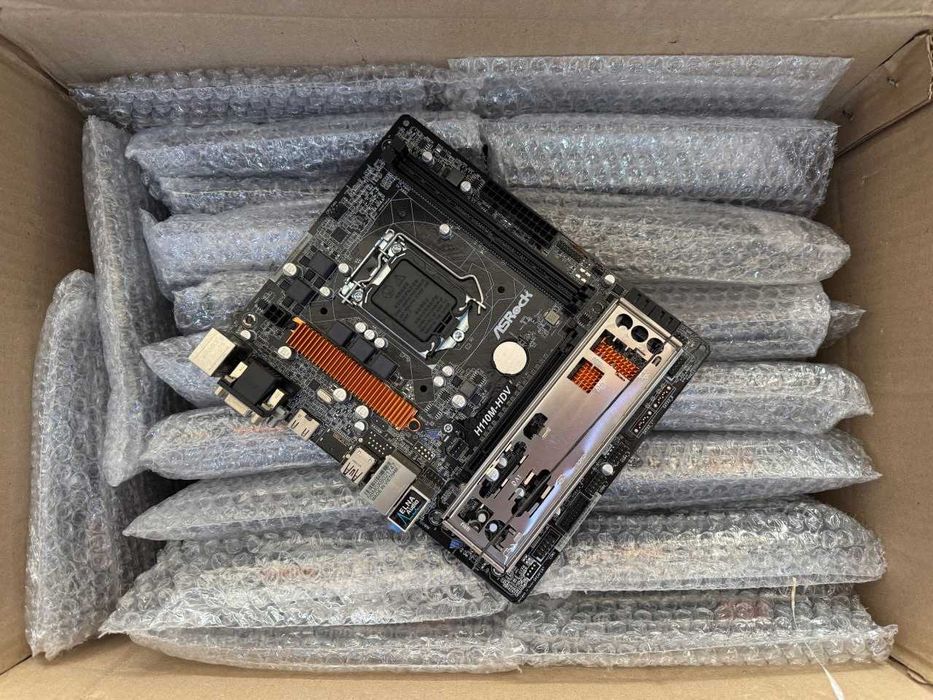 ASRock H110 HDV 1151 soket DDR4 holati ideal + garantiya