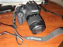 Canon комплект фотоапарат, обектив, чанта, батерия и зарядно