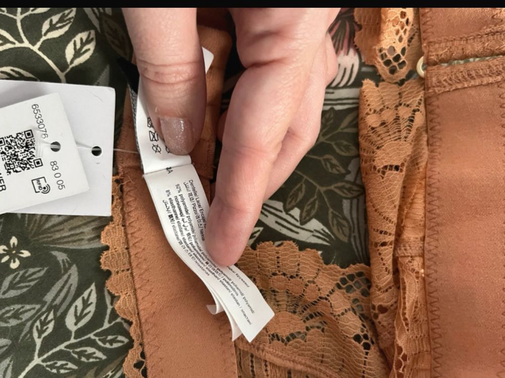 Bustiera sutien cupa triunghi dantela Etam, L pe eticheta M ca fitting