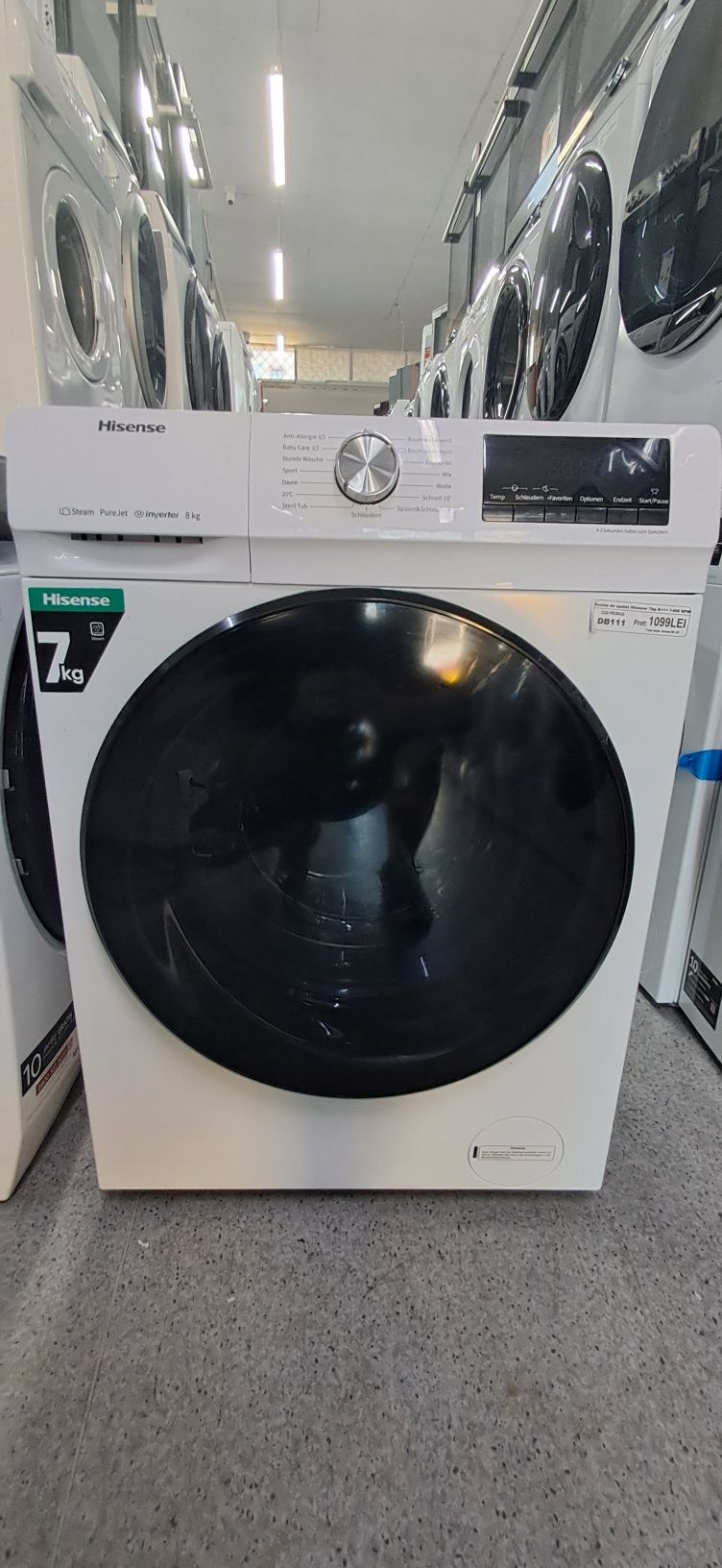Mașina de spălat Hisense 7kg import Germania Garanție Db109