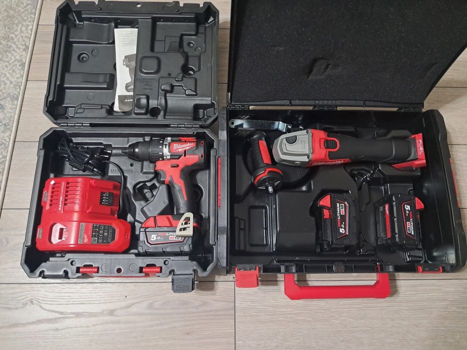 Pachet 2 scule Milwaukee M18 FPP2BG-502X cu 3 acumulatori