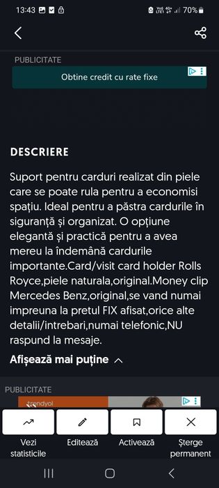 Money clip Mercedes Benz/card holder Rolls Royce