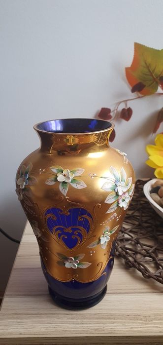 Vaza cristal Boemia vintage