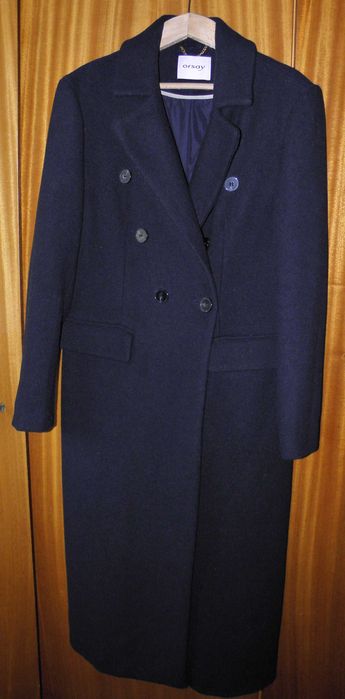 Дамско палто Orsay - тъмно синьо класическо