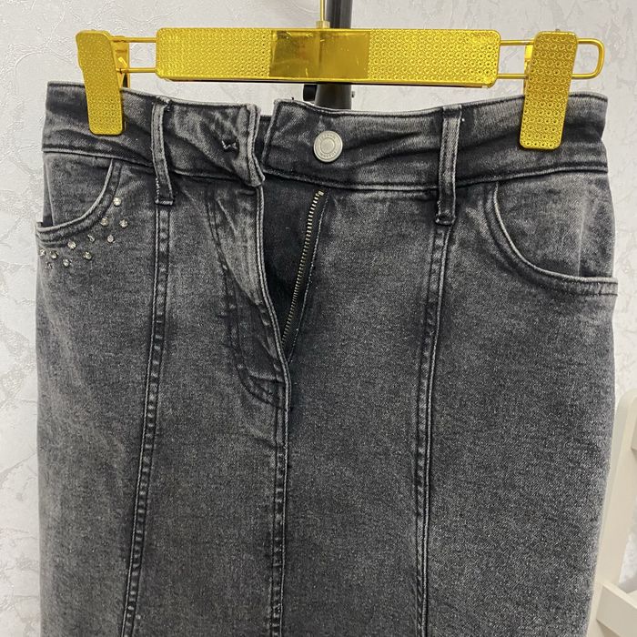 джинси юбка женская со стразами