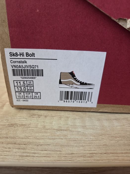 Vans Sk8-Hi Bolt *45 номер* *НОВИ*