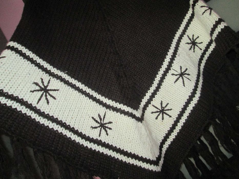 poncho maro dame L