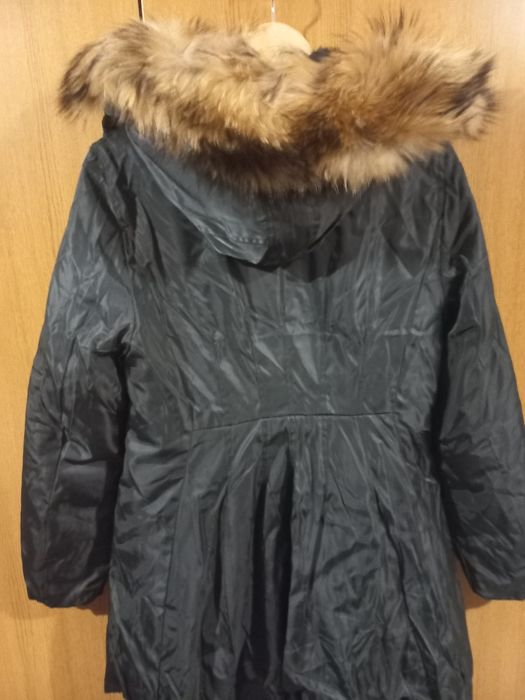 Нава парка с естествен косъм на качулката