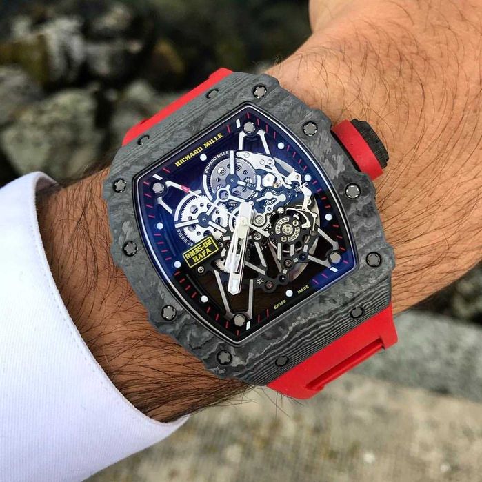 Часовници RM-Rafa 35-02 карбон / червен