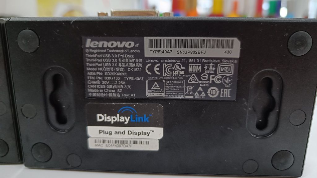 Lenovo ThinkPad dock station