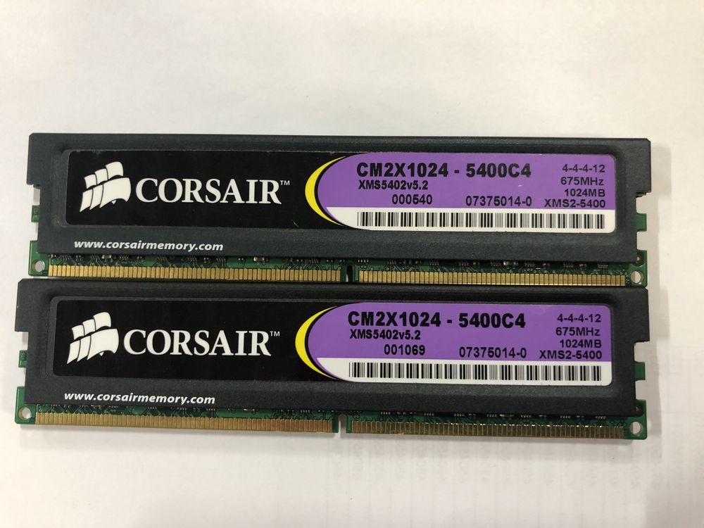 RAM DDR2 Corsair XMS2 2x1Gb