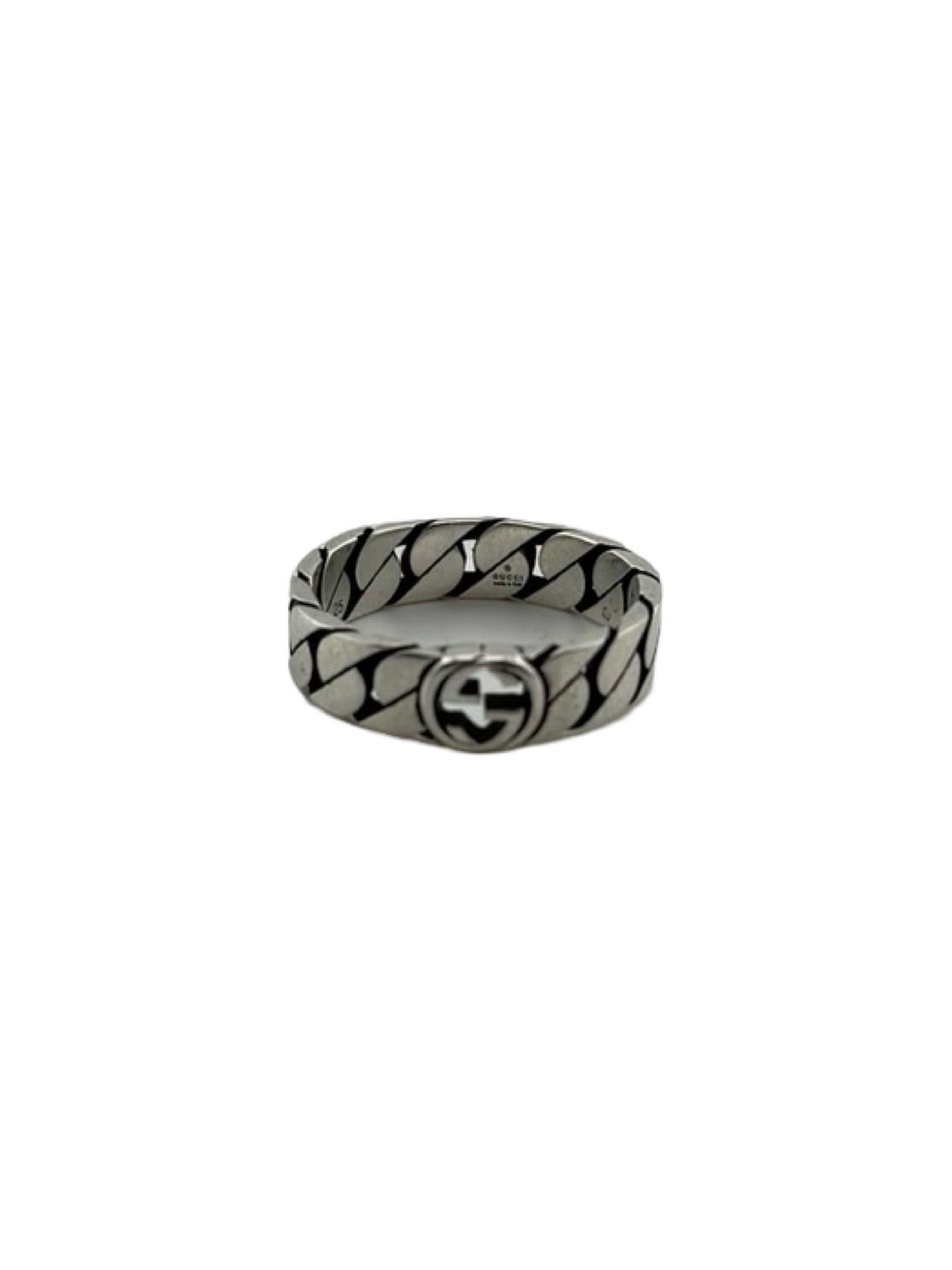 Inel Interlocking Gucci - Silver | TrueGSM