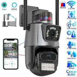 Video kuzatuv kamerasi 360 gradusli IP wifi va 4G