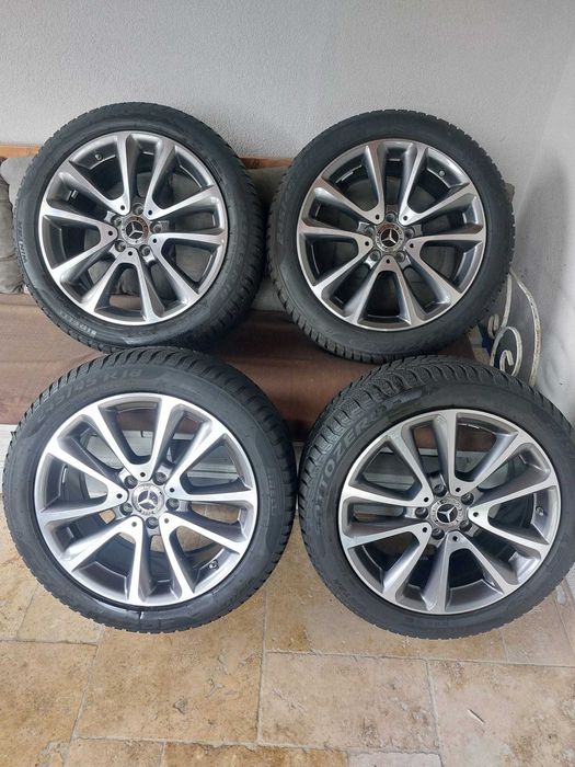 jante /roti originale Mercedes E Class w213, anvelope iarna 245/45 R18