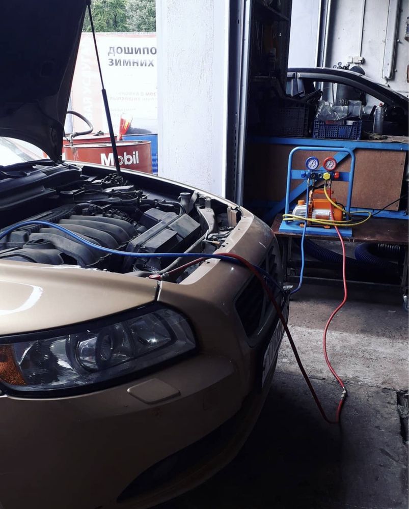 Заправка ремонт авто кондиционера в Алматы Кондер авто