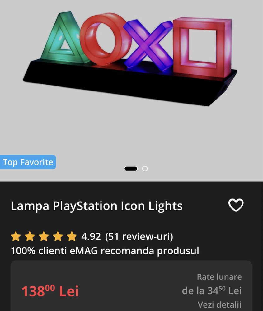 Playstation Lampa