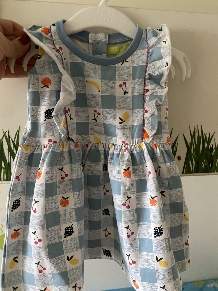 Нова детска рокля от Точици 68 см
