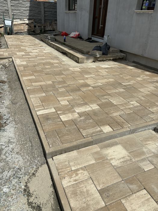 Montaj pavaj borduri dale pavele pavaje terasamente pregatim