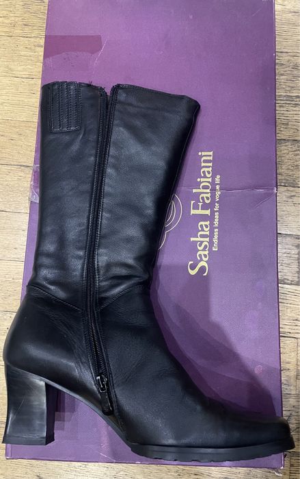 Сапоги зимние кожаные натуральный мех