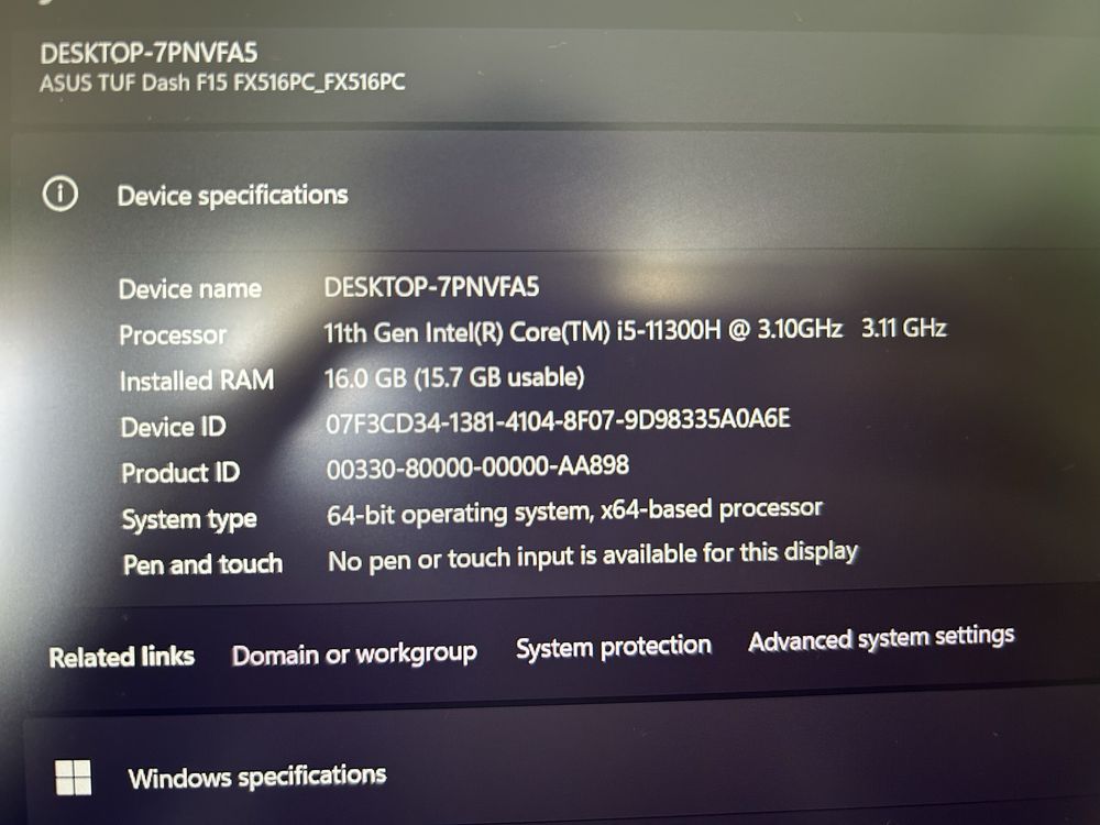 Геймърски Лаптоп ASUS TUF F15