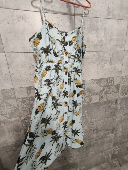 Rochie boho de vară, cu umerii goi, mărimea XXL, albastru deschis