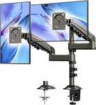 Stand suport HUANUO dublu 2 monitoare cu prindere de masa