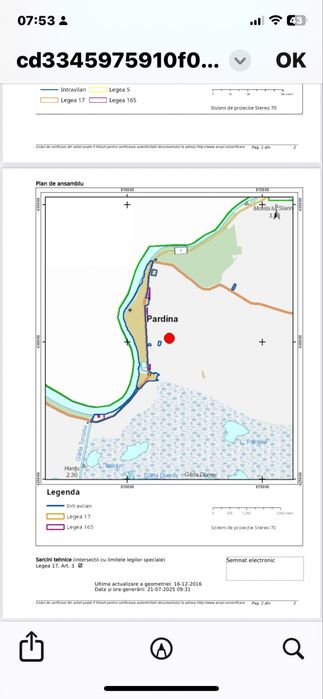 Vand teren agricol in Delta Dunarii, loc  Pardina, jud Tulcea