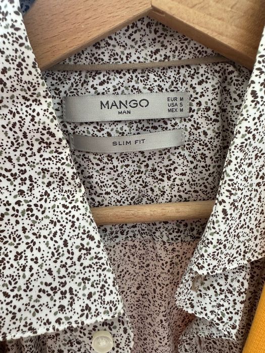 Sacou galben bărbați + cămașă mango mărime M