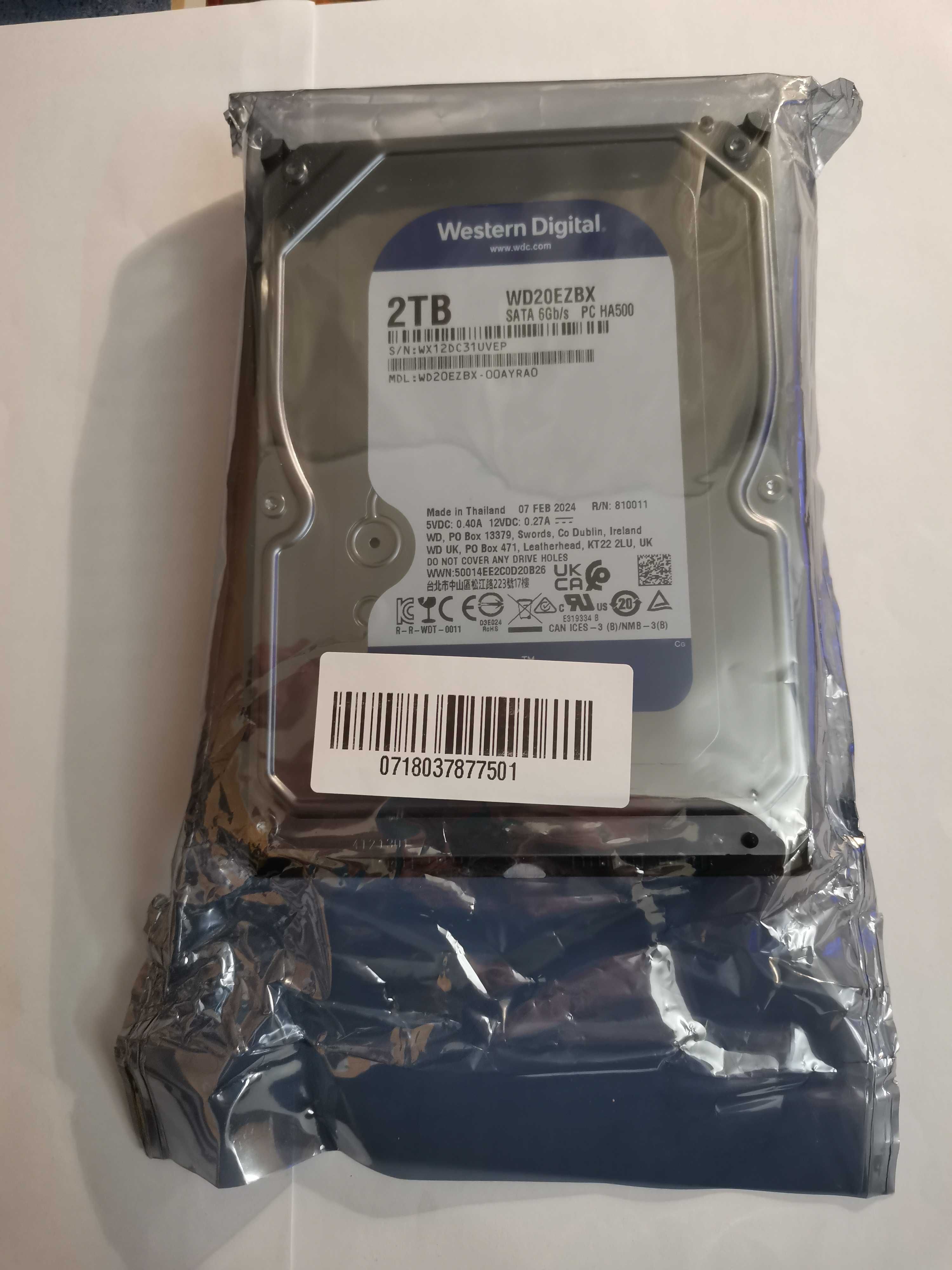 Хард Диск HDD Western Digital 2TB blue, синя серия
