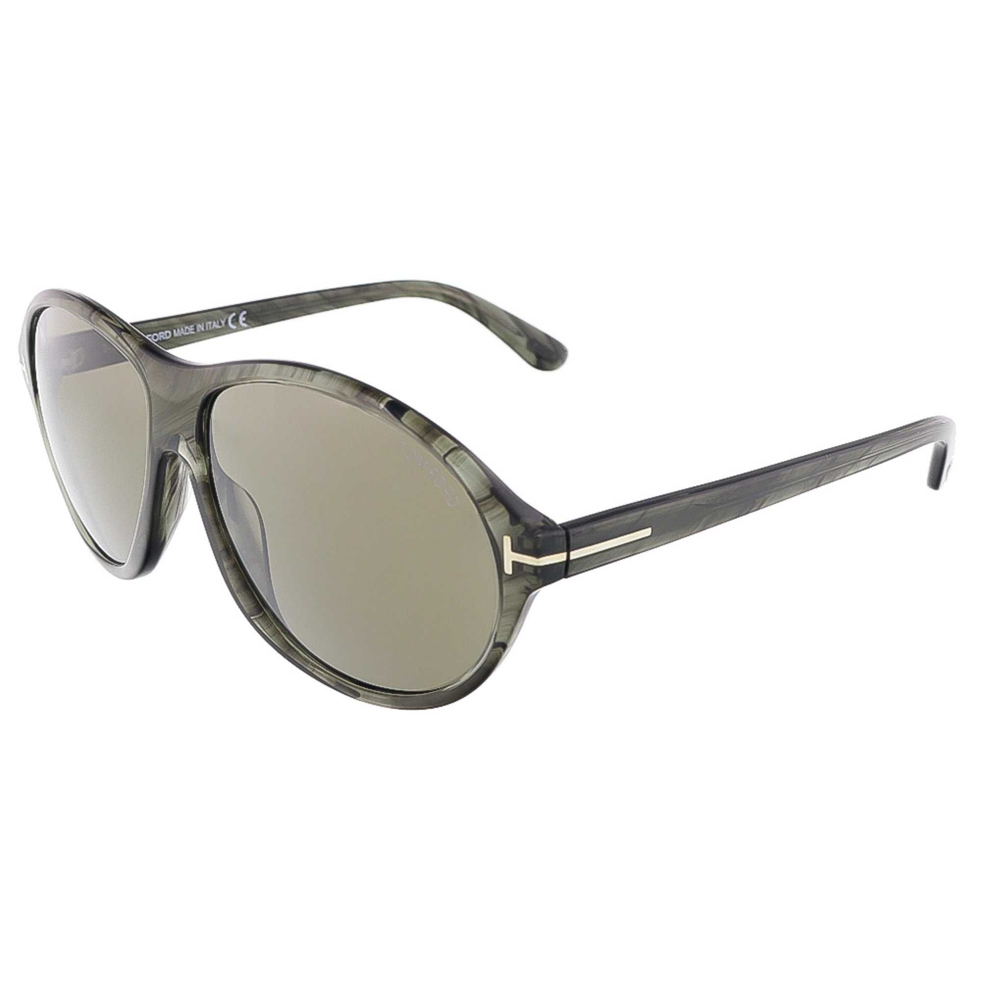 TOM FORD Tyler Transparent Marble Oval Sunglasses Слънчеви Очила