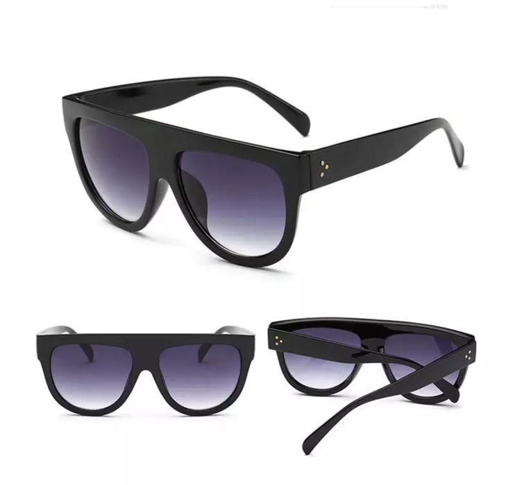 Ochelari de soare UV D8 (Daira-Shop.ro) negri maro Leopard rotunzi