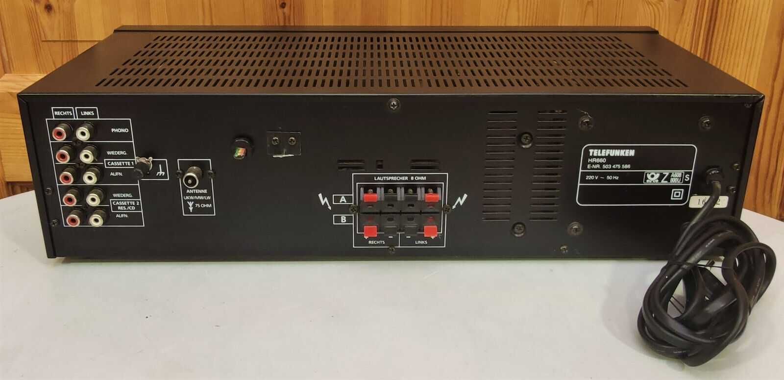 Ретро Усилвател (за ремонт) Telefunken HR660 Receiver FM/MW/LW Vintage