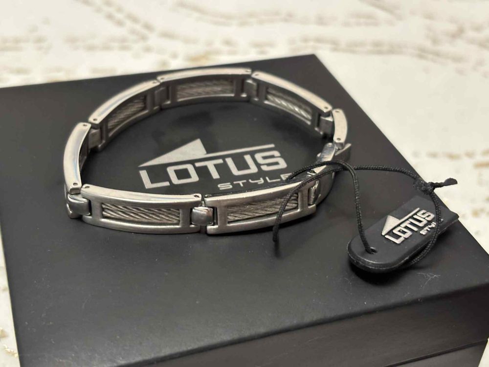 Lotus мъжка сребърна гривна