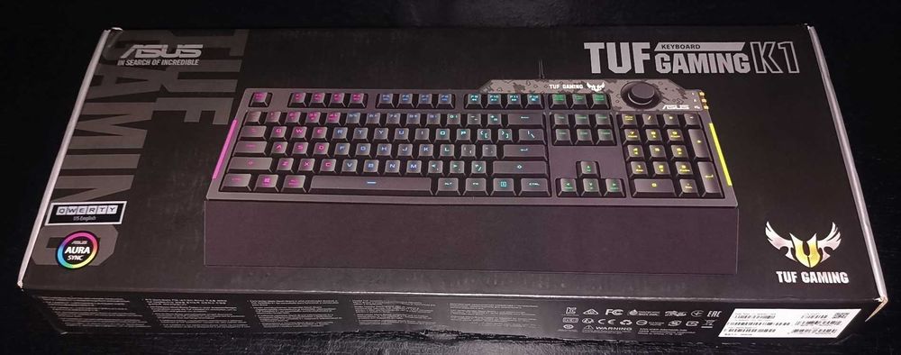Tastatura Gaming ASUS TUF Gaming K1 RGB USB Noua Sigilata Garantie