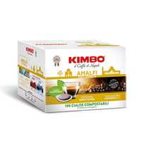 ПРОМО кафе KIMBO AMALFI 100% arabica хар-на доза/pod 100бр внос ИТАЛИЯ