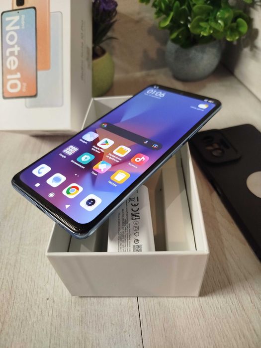 Xiaomi Redmi Note 10 Pro – Отличен в Пълен комплект 128gb/6gb+5gb