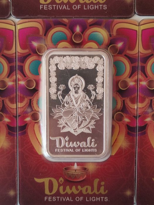 1 oz 999 чисто сребро PAMP Suisse Diwali Festival of Lights