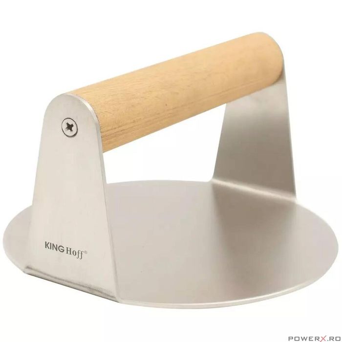 Presa din inox pentru carne de hamburger, diametru 14cm King Hoff