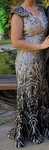 Rochie argintie cu paiete