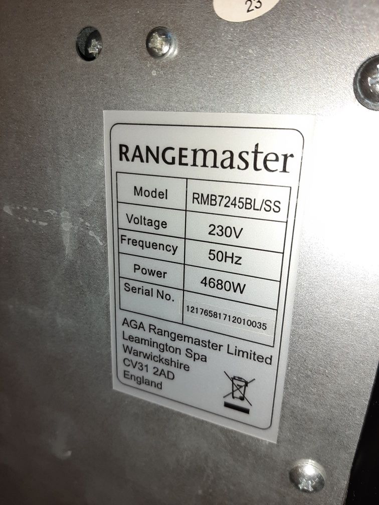 фурна за вграждане  RANGEMASTER RMB7245BL/SS