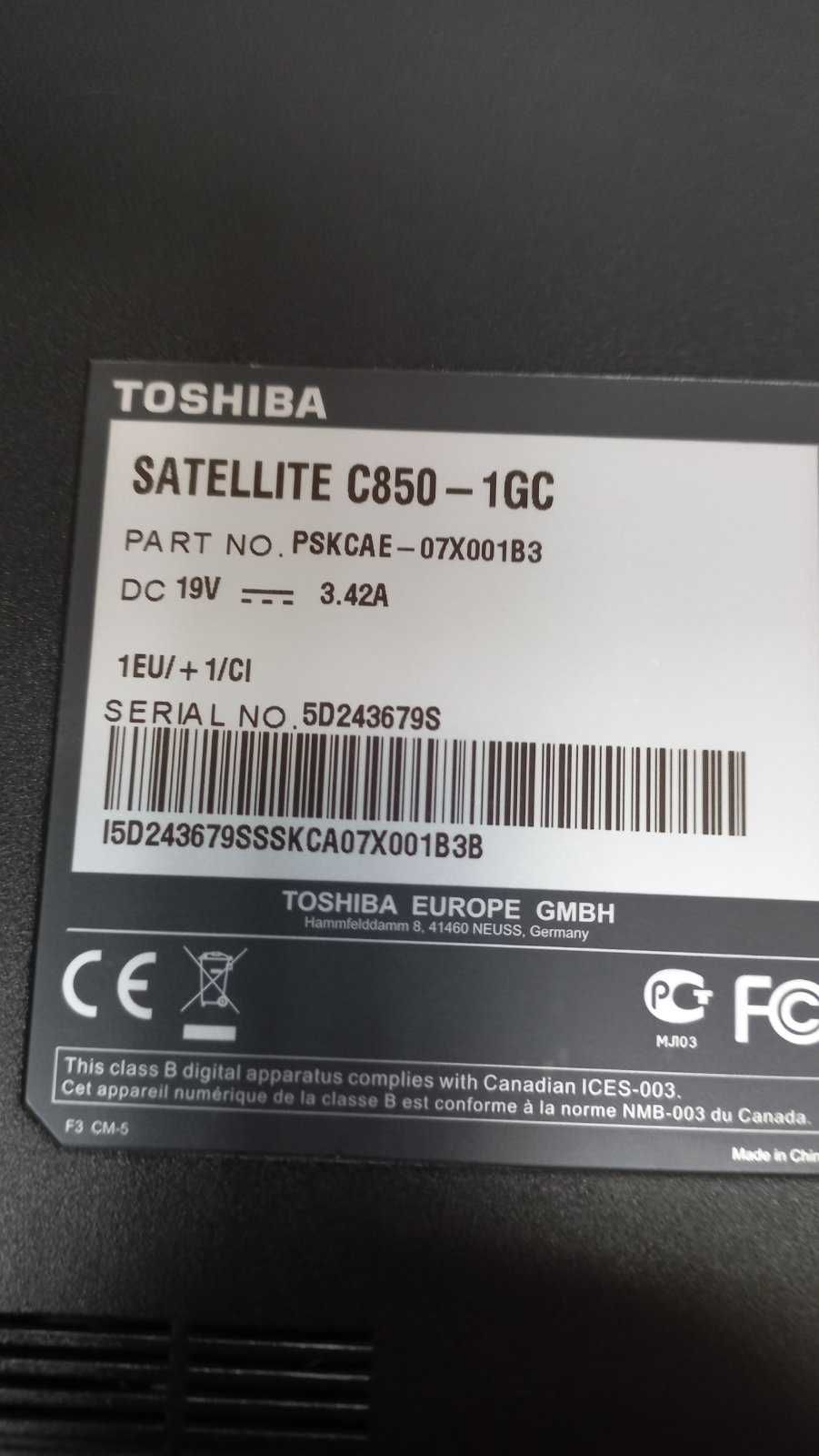 Лаптоп  Toshiba Satellite C850-1GC