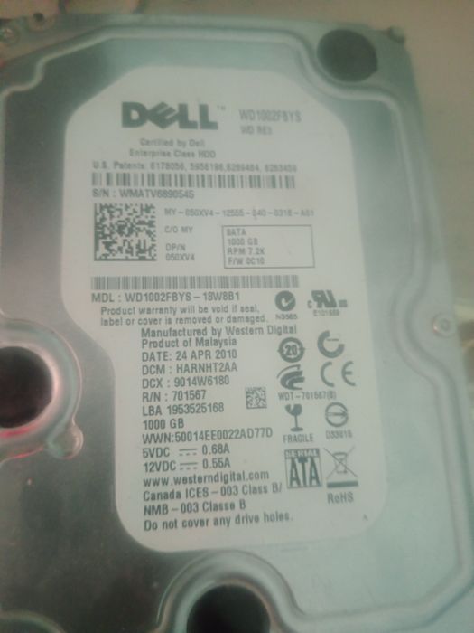 HDD 1 tb+250 GB vinchestor