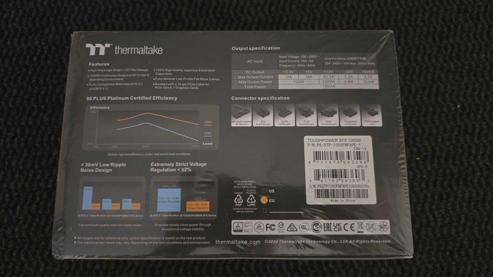 Sigilat -Sursa 80+ Platinum SFX 1000w Thermaltake Toughpower